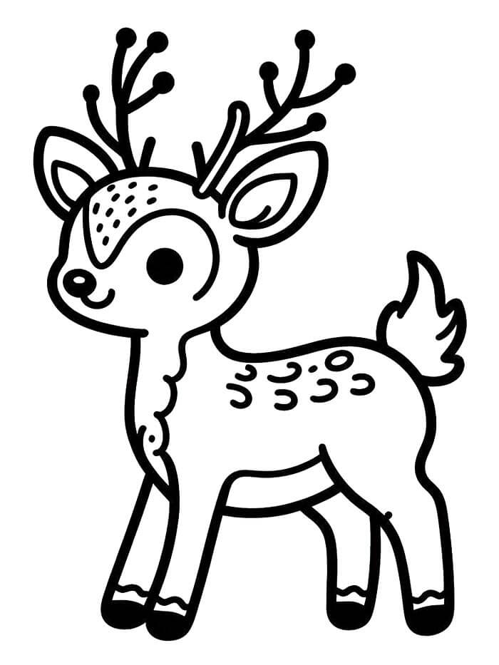 Jelen Zdarama omalovánka