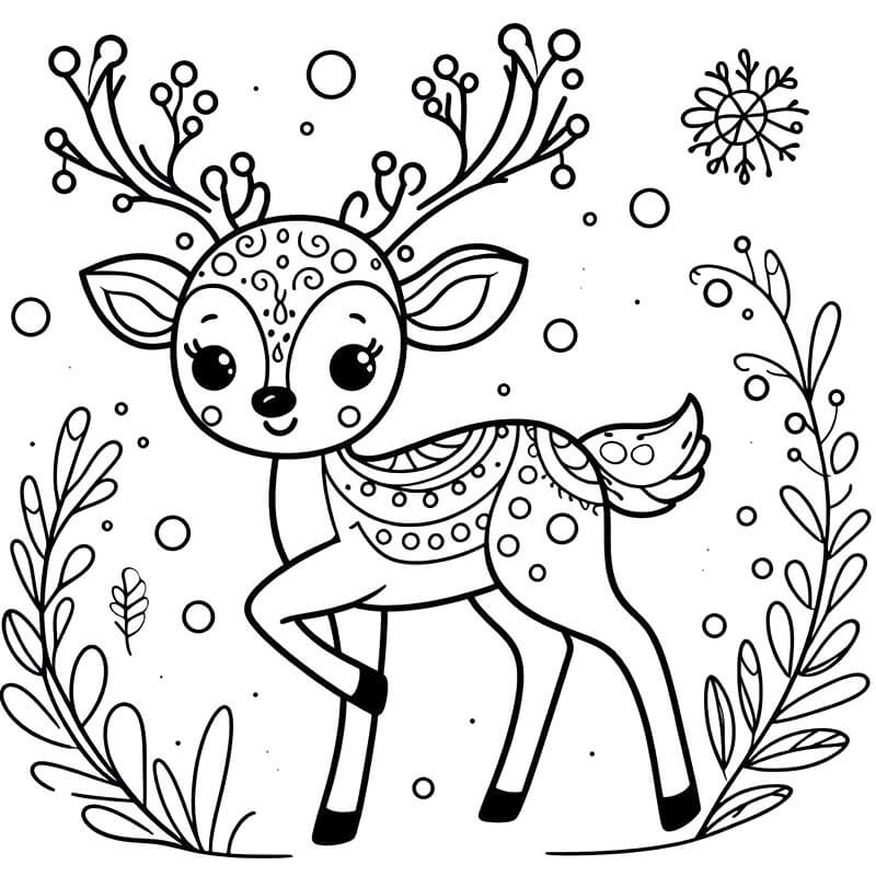 Jelen k Tisku omalovánka