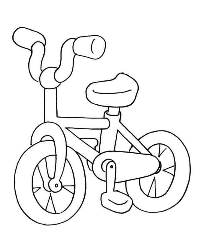 Jízdní Kolo Vymalovatelné pro Děti omalovánka