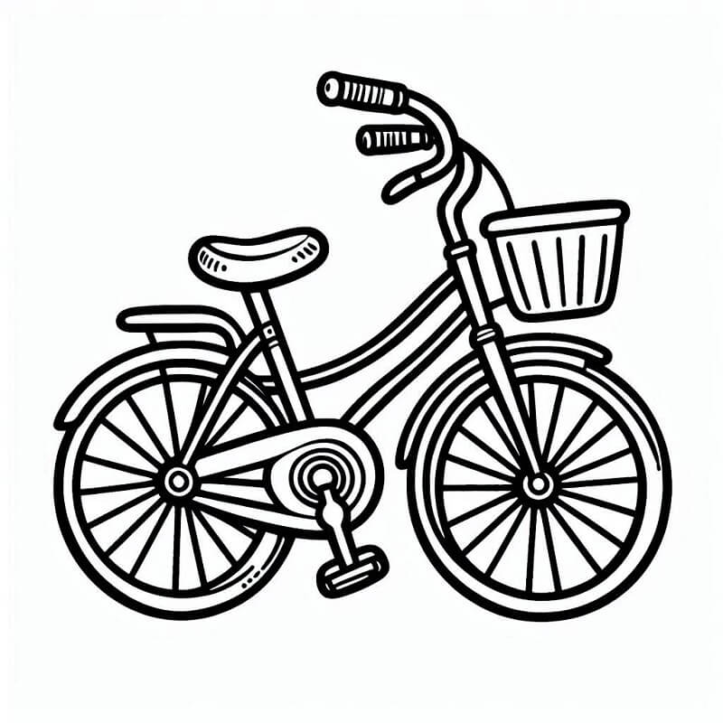 Jízdní Kolo k Tisku omalovánka