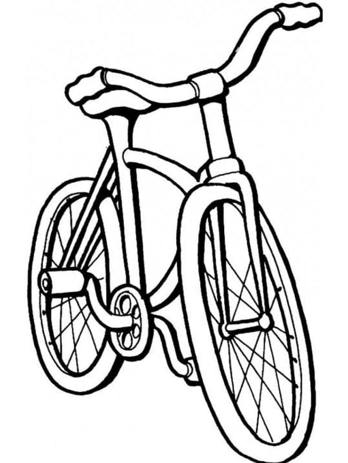 Jízdní Kolo k Vymalování omalovánka