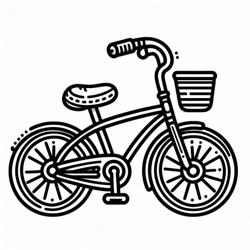Jízdní Kolo pro Děti omalovánka