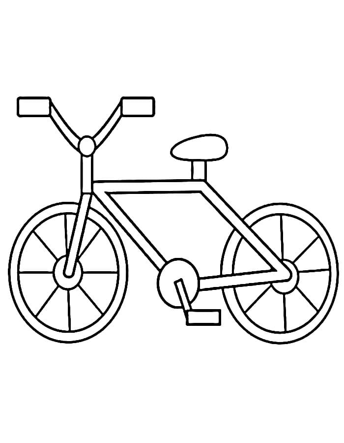 Jízdní Kolo omalovánka