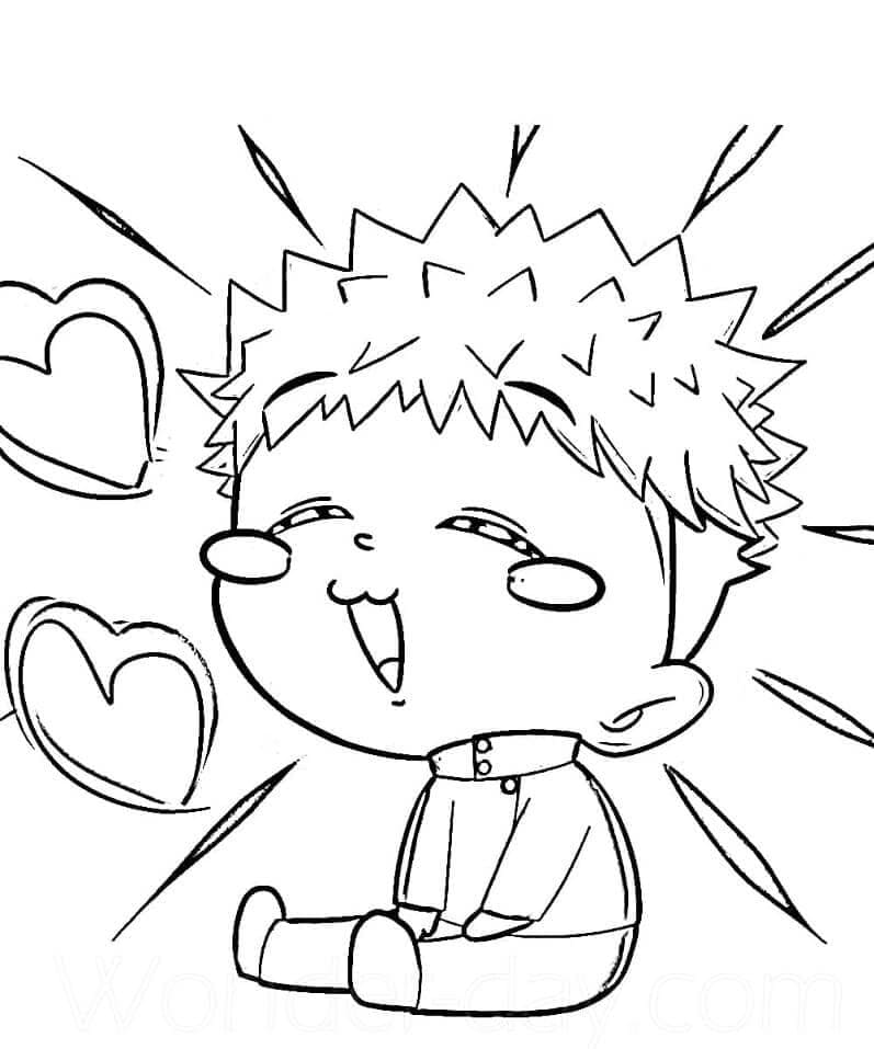 Jujutsu Kaisen Tisknutelná omalovánka