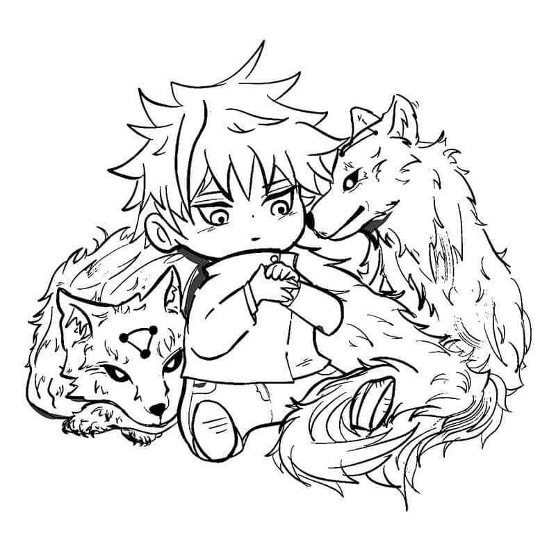 Jujutsu Kaisen Zdarma omalovánka