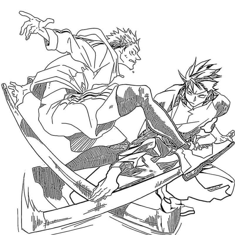 Jujutsu Kaisen pro Děti omalovánka