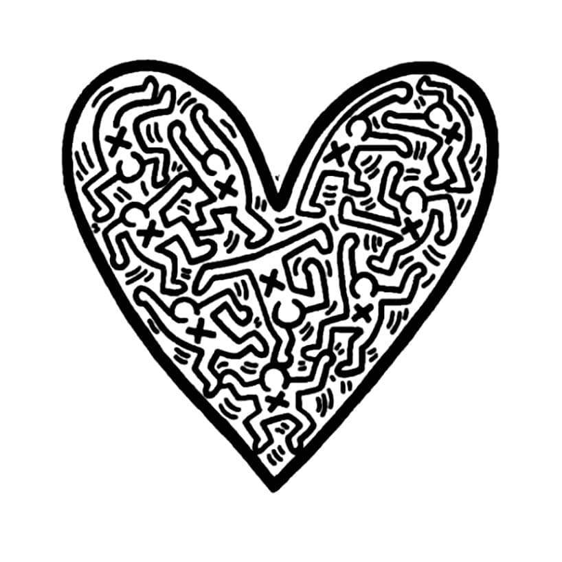 Keith Haring (12) omalovánka