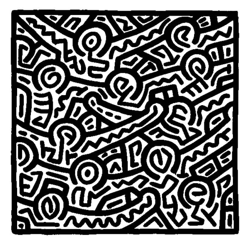 Keith Haring (18) omalovánka