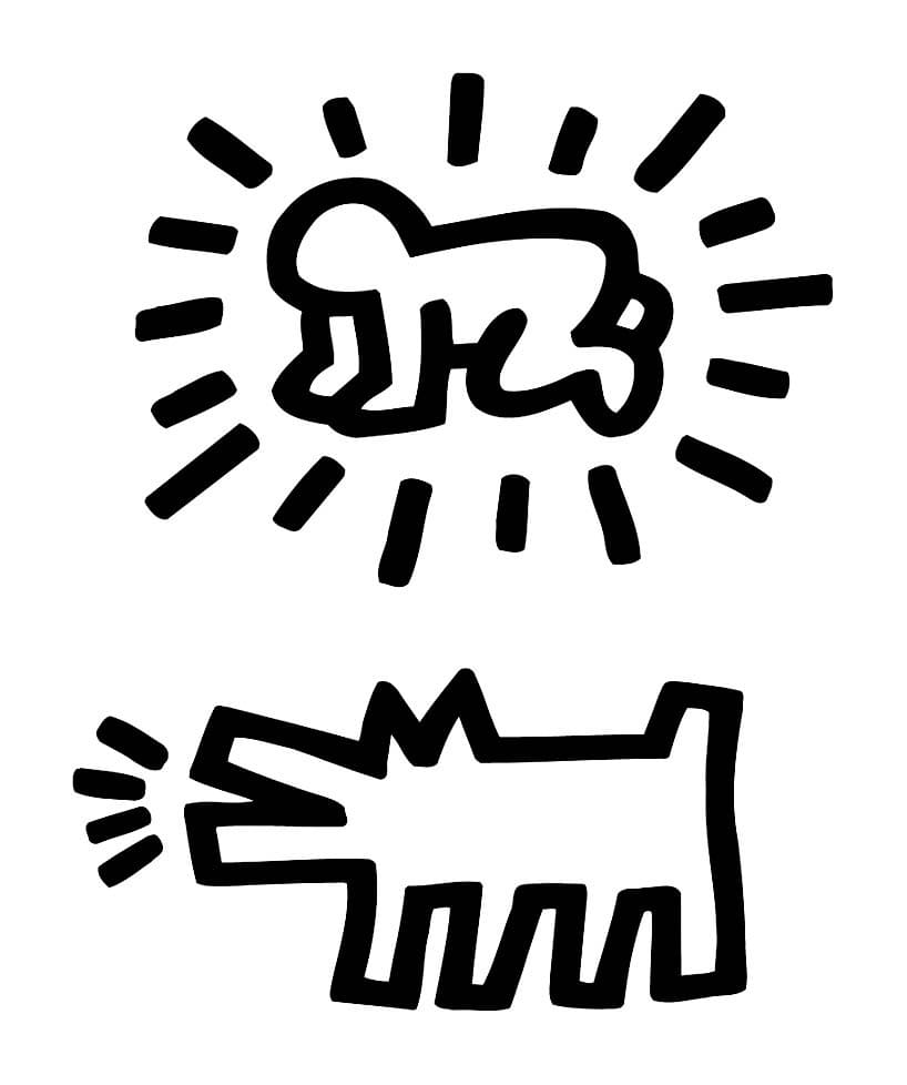 Keith Haring (19) omalovánka