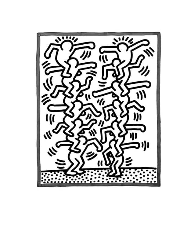 Keith Haring omalovánky