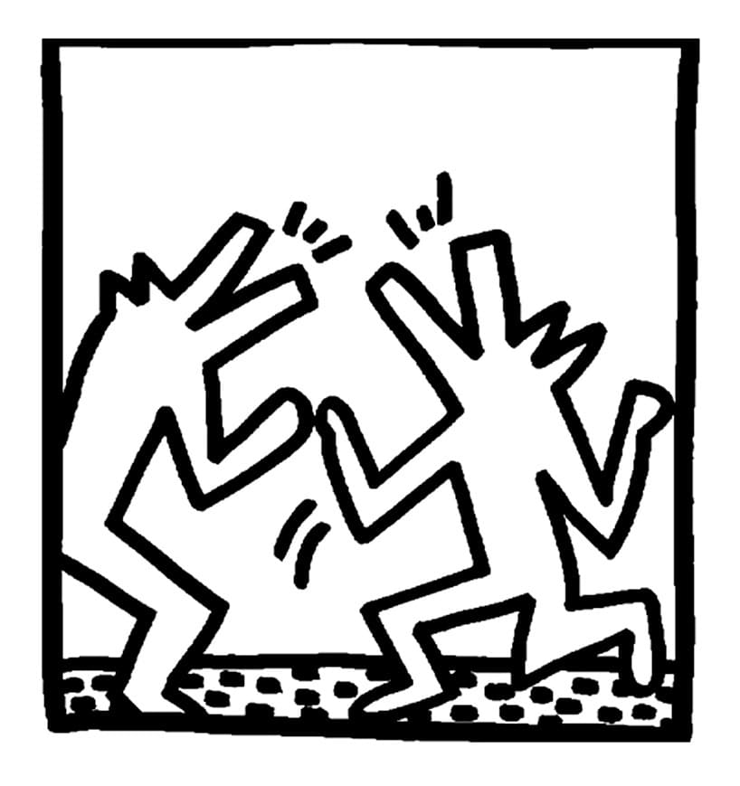 Keith Haring (24) omalovánka