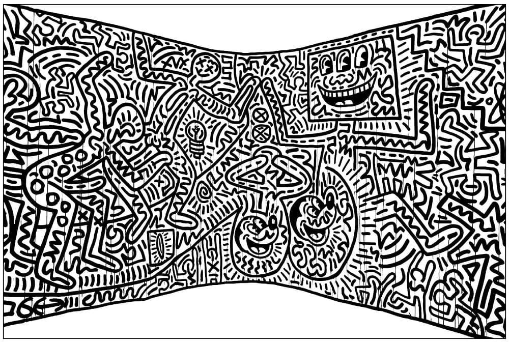 Keith Haring (5) omalovánka