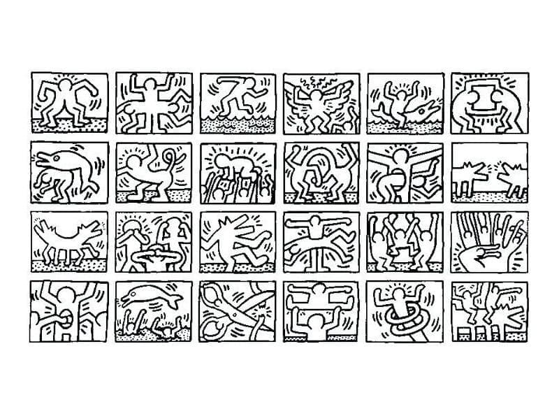 Keith Haring (6) omalovánka