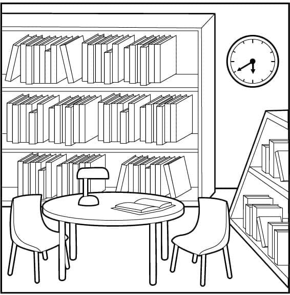 Knihovna Obrázek omalovánka