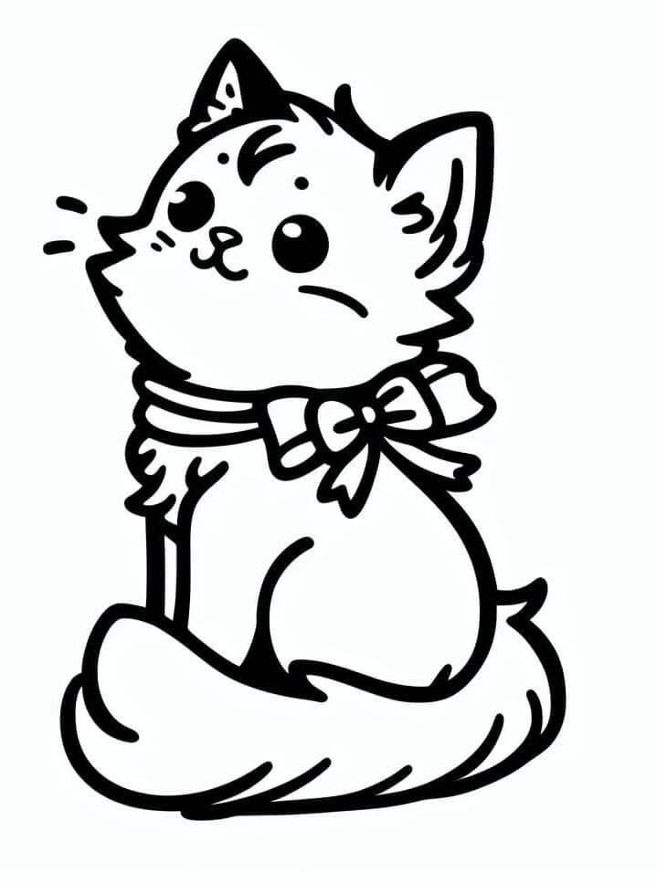 Kočka Zdarma omalovánka