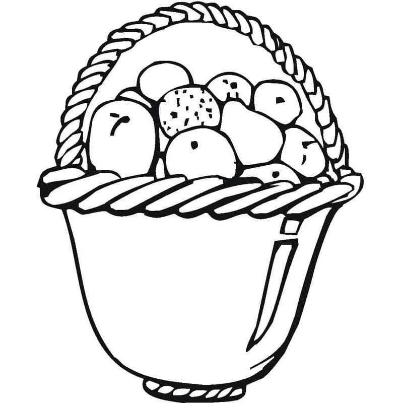 Košík s Ovocem Zdarama omalovánka