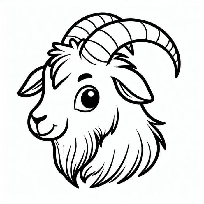 Koza Zdarama omalovánka