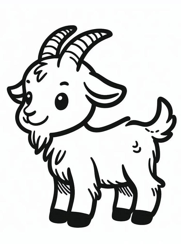 Koza Zdarma pro Děti omalovánka
