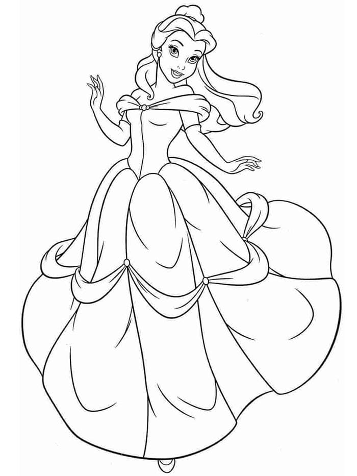 Kráska a zvíře (15) omalovánka