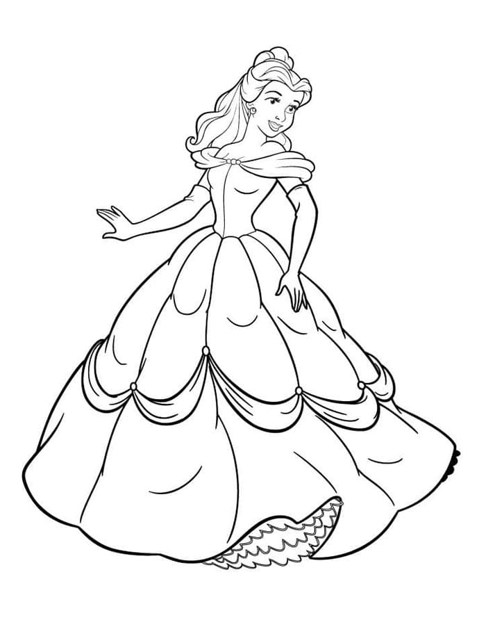 Kráska a zvíře (18) omalovánka