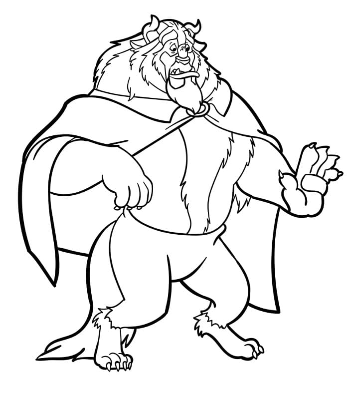 Kráska a zvíře (2) omalovánka