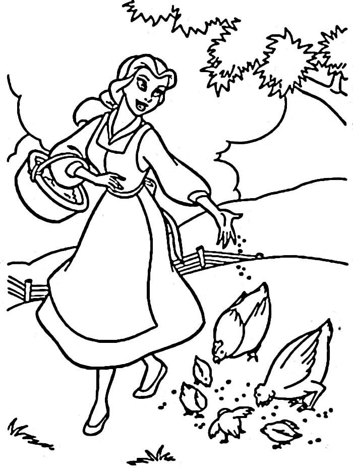 Kráska a zvíře (36) omalovánka