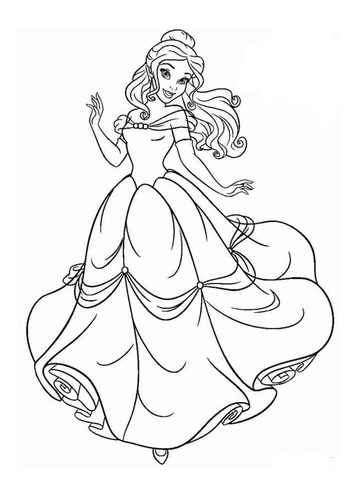 Kráska a zvíře (8) omalovánka