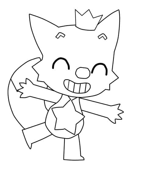 Krásný Pinkfong omalovánka