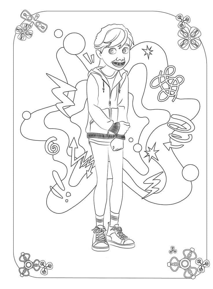 Kreslený V hlavě 2 omalovánka