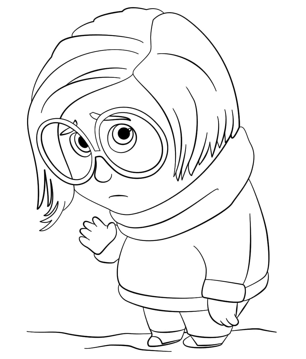 Kreslený V hlavě omalovánka