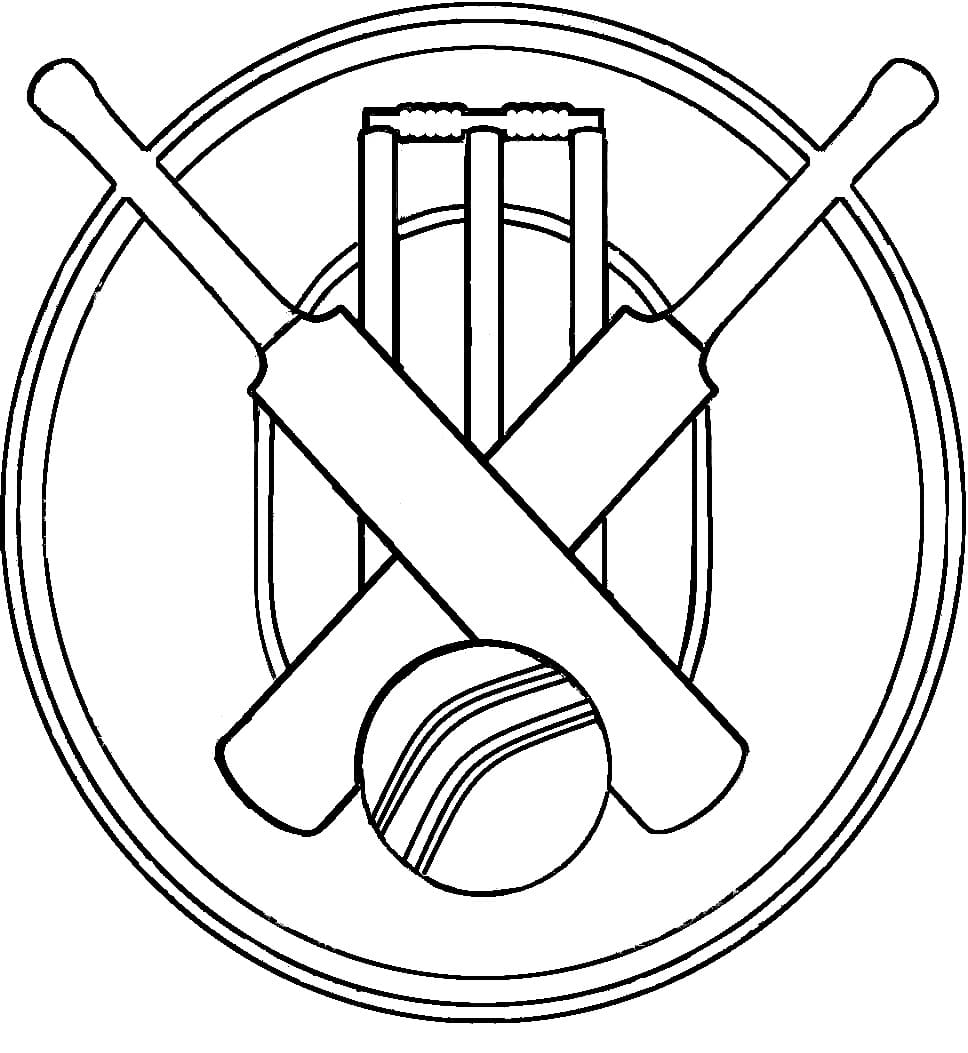 Kriketový (12) omalovánka