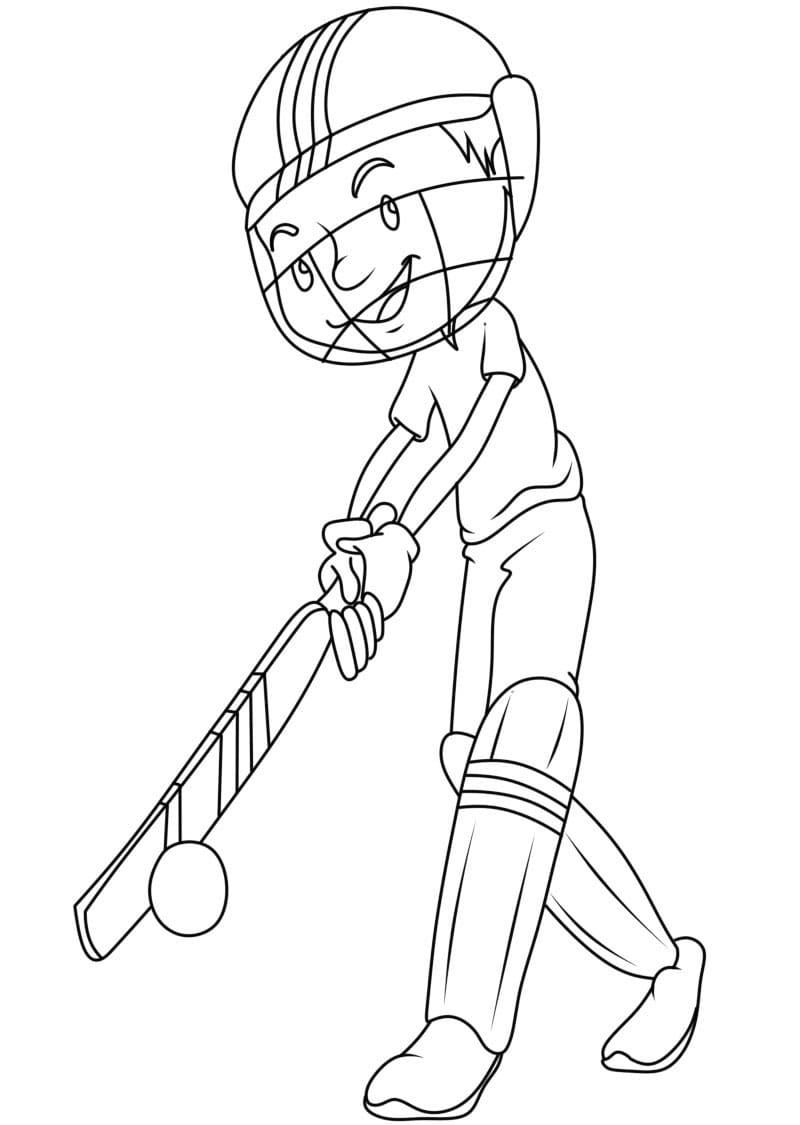 Kriketový (17) omalovánka