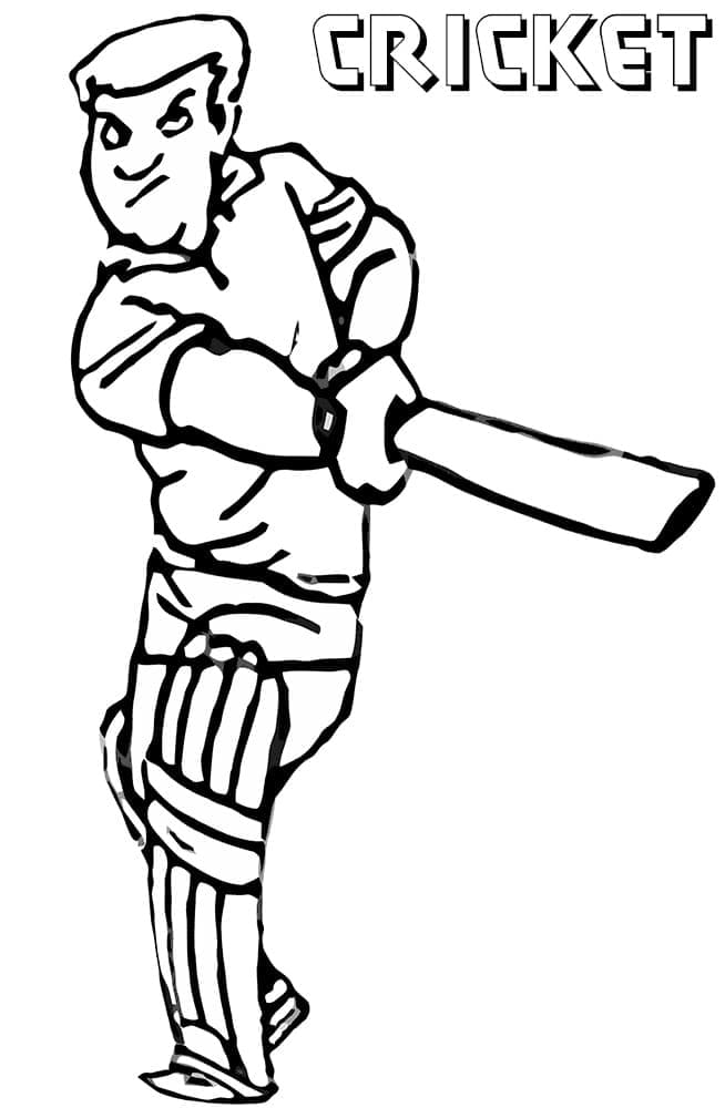 Kriketový (24) omalovánka