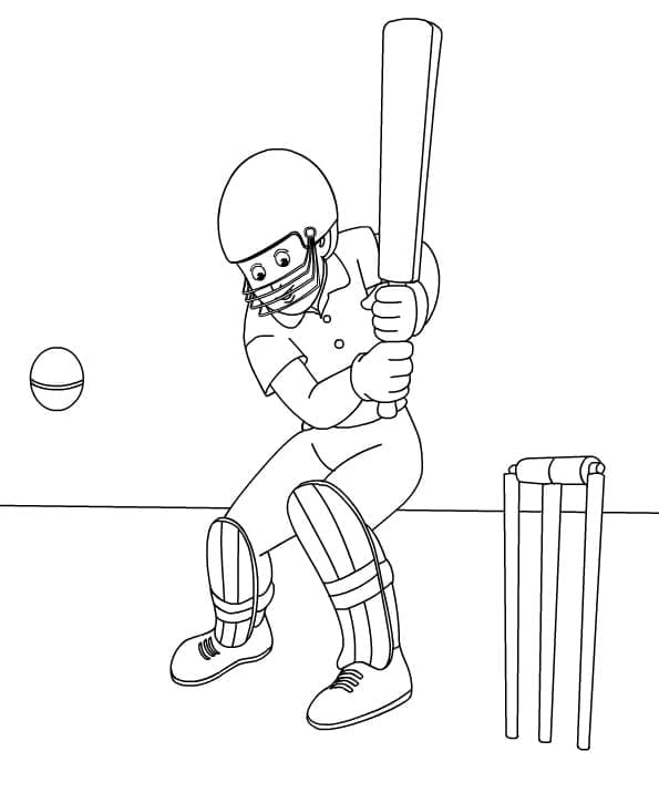 Kriketový (36) omalovánka