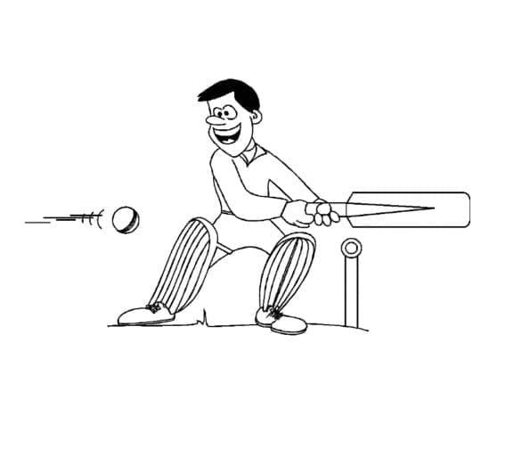 Kriketový (43) omalovánka