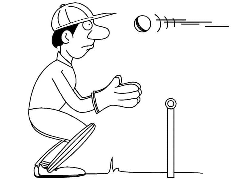 Kriketový (45) omalovánka