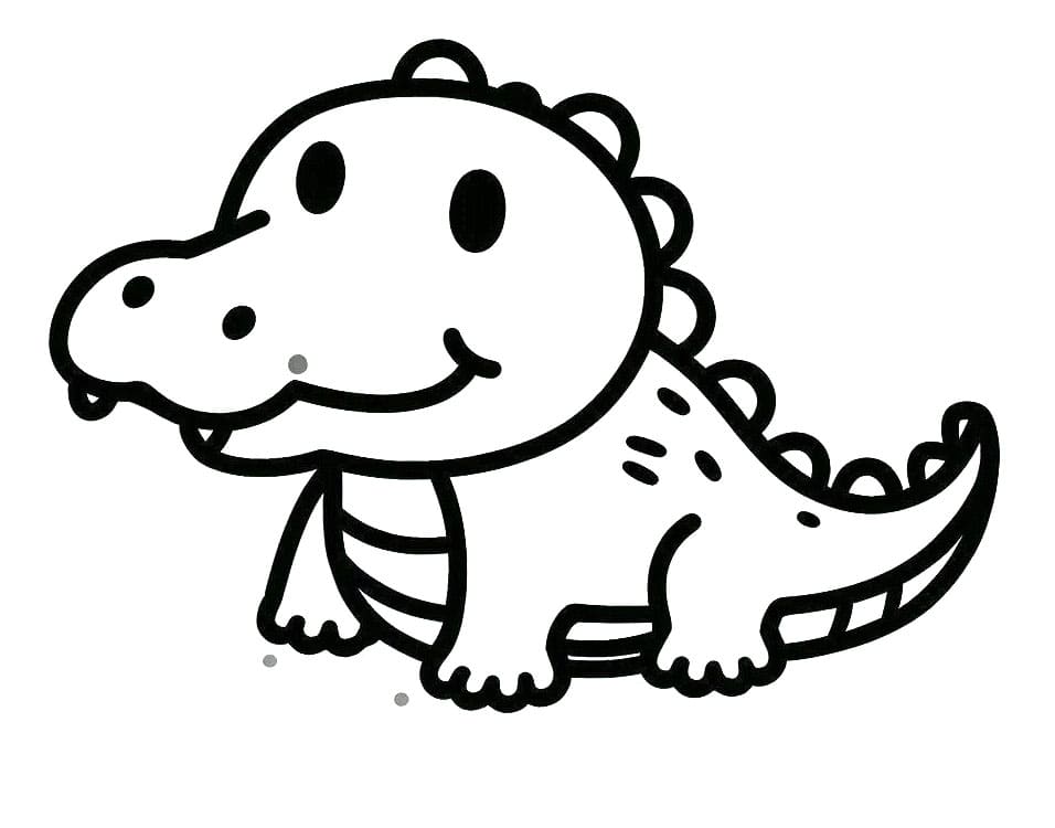 Krokodýl Zdarama omalovánka