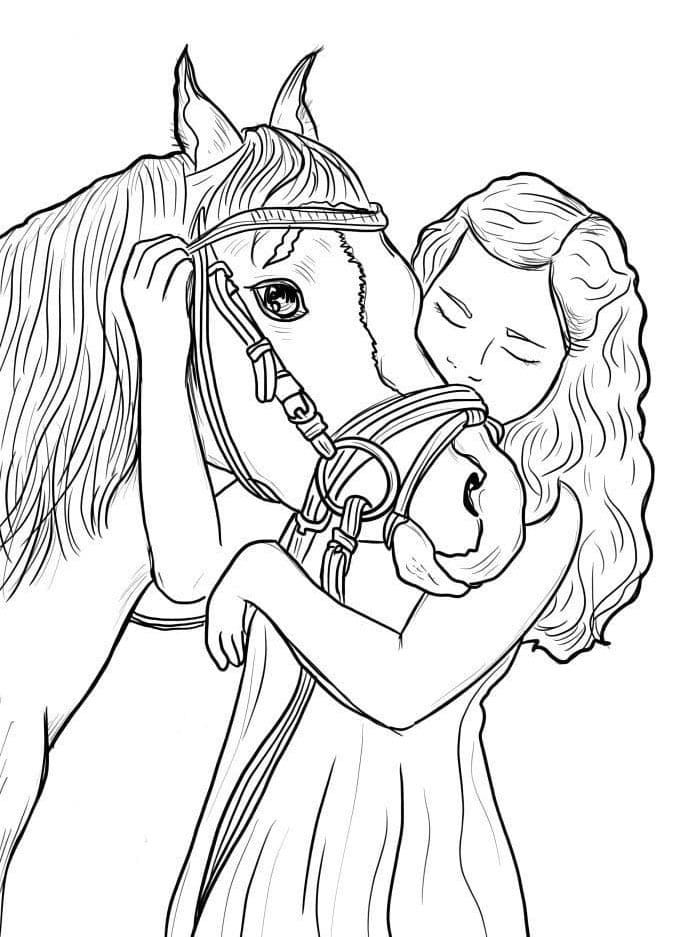 Kůň k Vymalování omalovánka