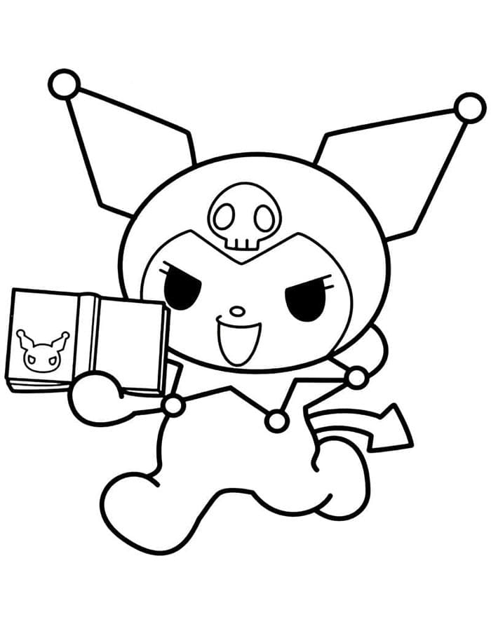 Kuromi Sanrio omalovánka