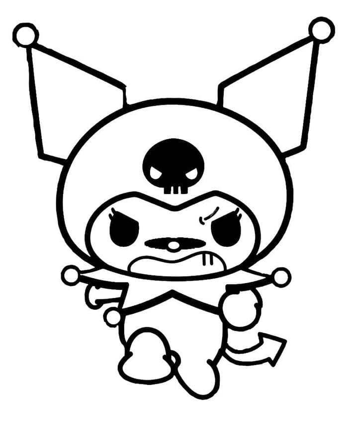 Kuromi od Sanrio omalovánka