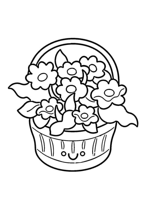 Květina Zdarma omalovánka