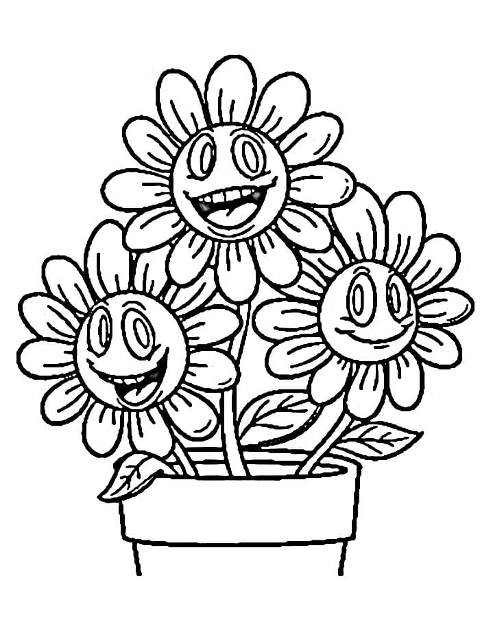 Květináč Tisknutelný Zdarma omalovánka