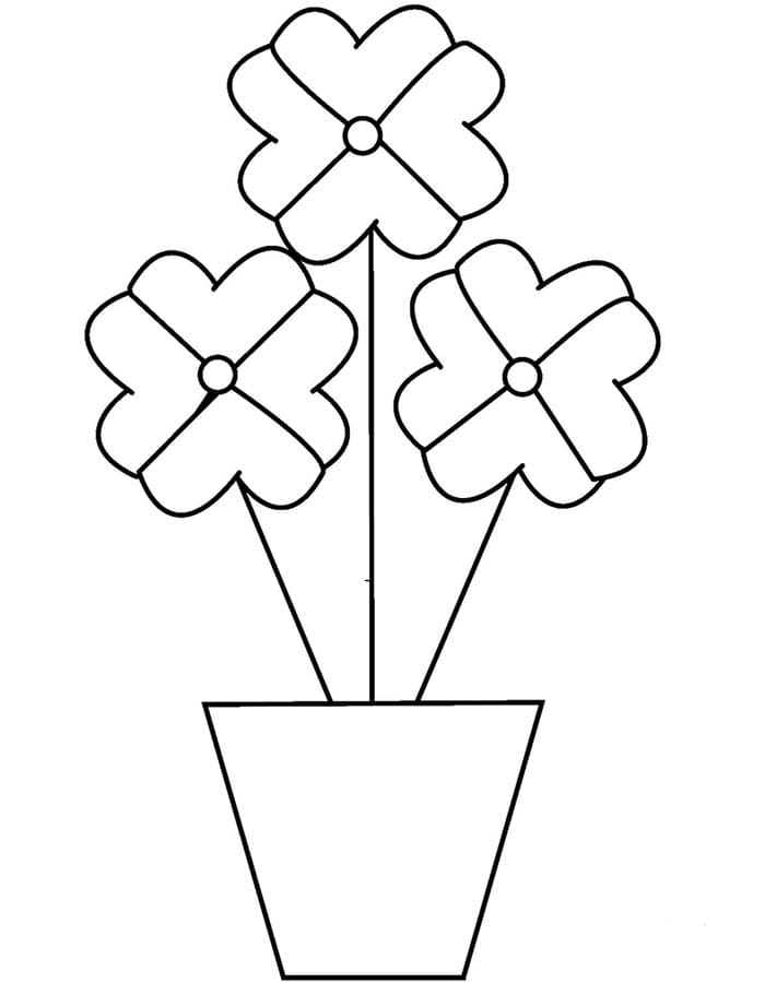 Květináč Zdarma pro Děti omalovánka