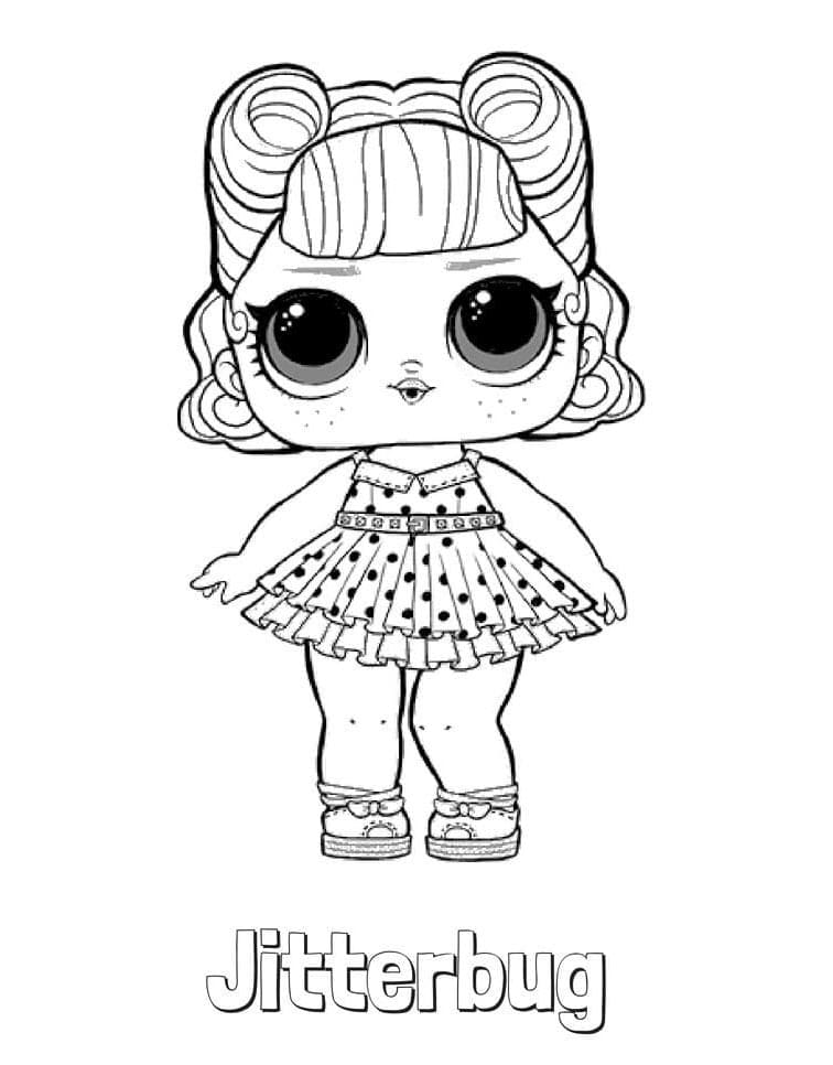 LOL Panenka (6) omalovánka
