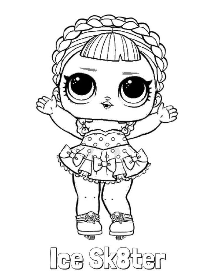 LOL Panenka Tisknutelná Zdarma omalovánka