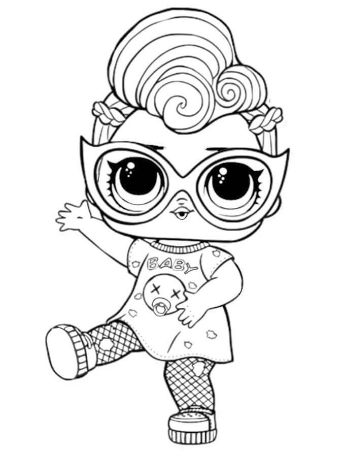 LOL Panenka Zdarma Vymalovatelné Obrázek omalovánka