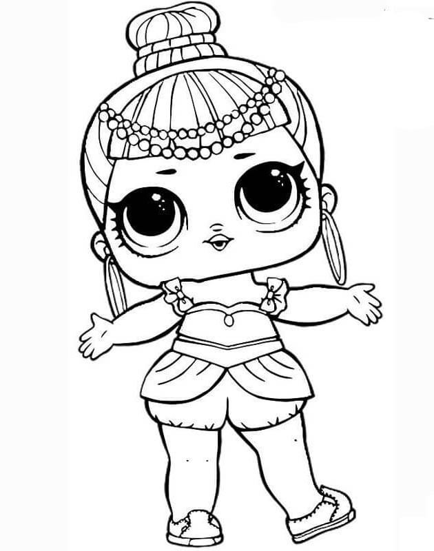 LOL Panenka Zdarma pro Děti omalovánka