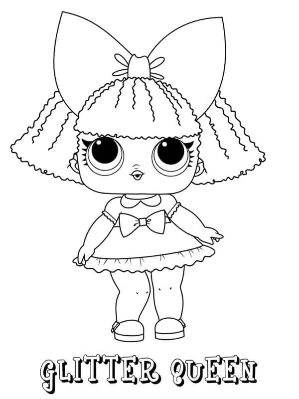 LOL Panenka k Vymalování omalovánka