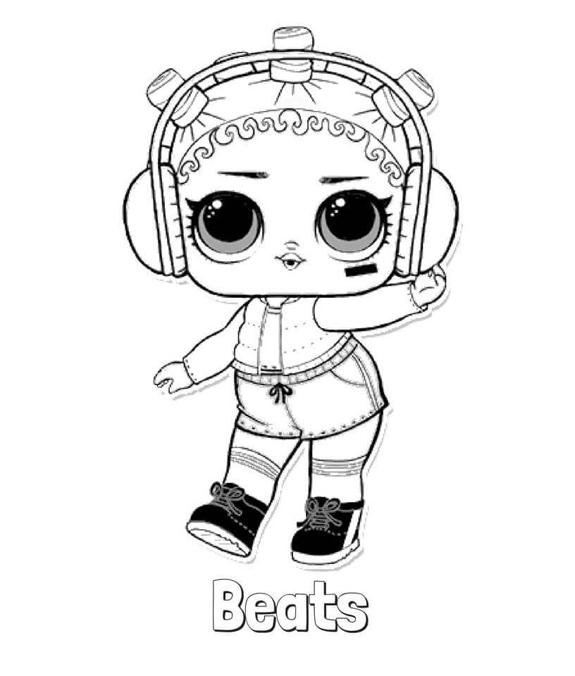 LOL Panenka pro 2leté Děti omalovánka