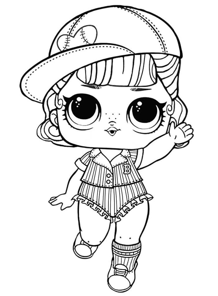LOL Panenka pro 5leté Děti omalovánka